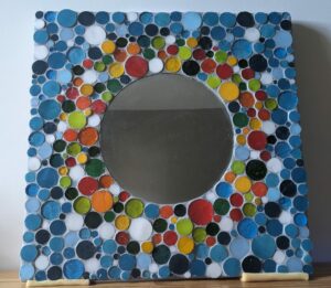 2025-10 Stéphanie : verre Albertini, miroir